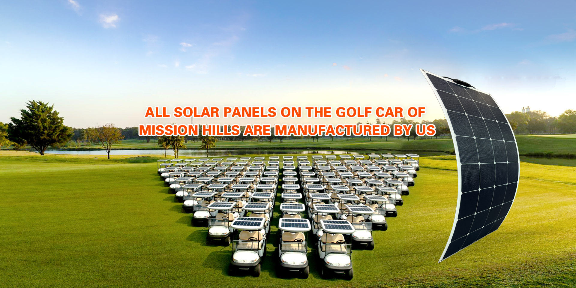 Introducing Glory Solars Custom Flexible Solar Panels For Mission Hills Golf Carts In Shenzhen